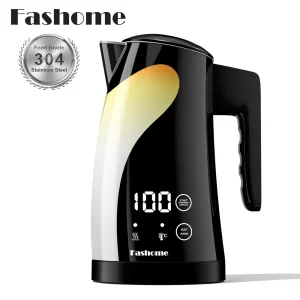 Fashome Electric Kettle 1300W 1.25L Stainless Steel Electric Tea Kettle with Temperature Control Kitchen Coffee Water Kettle Pot