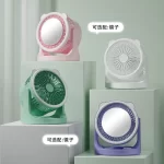 Hot-selling new circulation fan desktop household small fan dormitory portable multi-functional beauty fill light USB fans