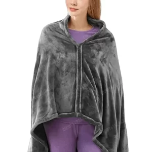 USB Electric Heated Blanket 3 Heating Levels Fleece Heated Blanket Portable Coral Velvet Blanket Quickly Heated Cape Pad