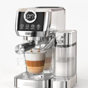 HiBREW  3 in 1 Semi Automatic Espresso Cappuccino Latte Coffee Machine Automatic Milk Froth Ground Coffee Stainless Steels H13A