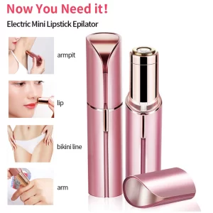 Mini Eye Brow Epilator Electric Eyebrow Trimmer Facial Lipstick Shape Hair Removal Portable Women Painless Razor Shaver Tool