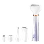 5 in 1 Electric Shaver Razor for Women Bikini Trimmer Ladies Painless Armpit Legs Face Hair Removal Wet & Dry