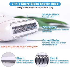 USB Rechargeable Women Painless Electric Epilator Beard Hair Removal Women’s Shaving Machines Portable Female Hair Trimmer LCD