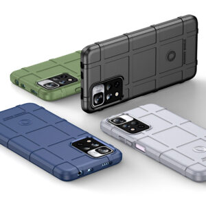 Full Coverage Shockproof Frosted Rugged Shield Flexible TPU Phone Cover Case For Redmi Note11/11Pro