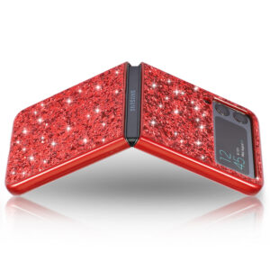 Glitter Plain Phone Case For Samsung Z Flip3/Z Fold3