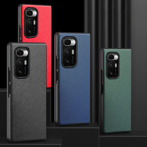 Plain Leather Phone Case For Samsung Galaxy Z Flip 1/3 Fold 1/2/3