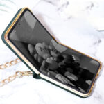 Foldable Leather Phone Case For Samsung Galaxy Z Flip 3/F7110