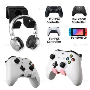 Hanging Bracket For Switch Pro/PS5/PS4/Xbox One Controller Gamepad Wall Mount Headphone Headset Stand Holder Gaming Accessories