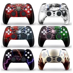 2PCS Skin Sticker Decal Vinyl For PS5 Controller Gamepad Case For PS5/Pro/Slim Console Protective Cover For PS5 Accessories