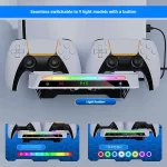 New 2025 Universal Wall mounted holder with RGB Light for P5 Slim and P5, charging dual consollers