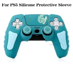 Limied For PS5 Controller Cover Case Anti-Slip Silicone Cover Skin For PS5 Controller with Thumb Grip Caps Touch Screen Sticker