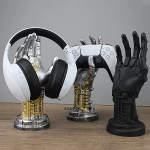 For PS4/PS5/Xboxs Series Gamepad Bracket Cyberpunk Robot Stand for NS Switch Pro Controller Gaming Ornaments Accessories