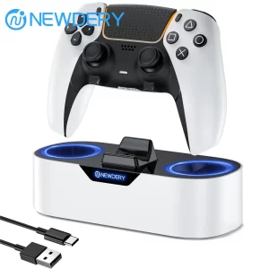 PS5 Wireless Controller Charger Station Dock For PlayStation 5 Controllers & DualSense Edge Controllers Fast Charging Stand