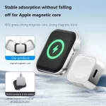 Magnetic Watch Wireless Charger Portable 500mAh Power Bank Fast Charging Dock for Apple Watch Series 10 9 8 7 6 5 4 3 Ultra 2 SE