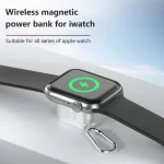 Magnetic Watch Wireless Charger Portable 500mAh Power Bank Fast Charging Dock for Apple Watch Series 10 9 8 7 6 5 4 3 Ultra 2 SE